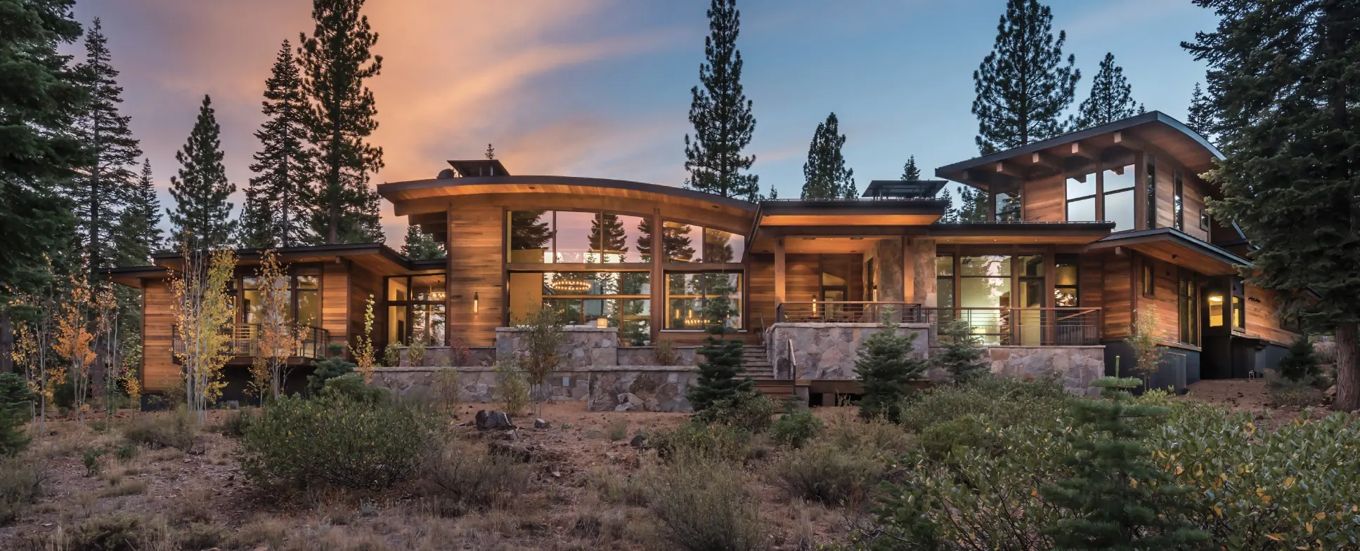 large modern home in martis camp, tahoe