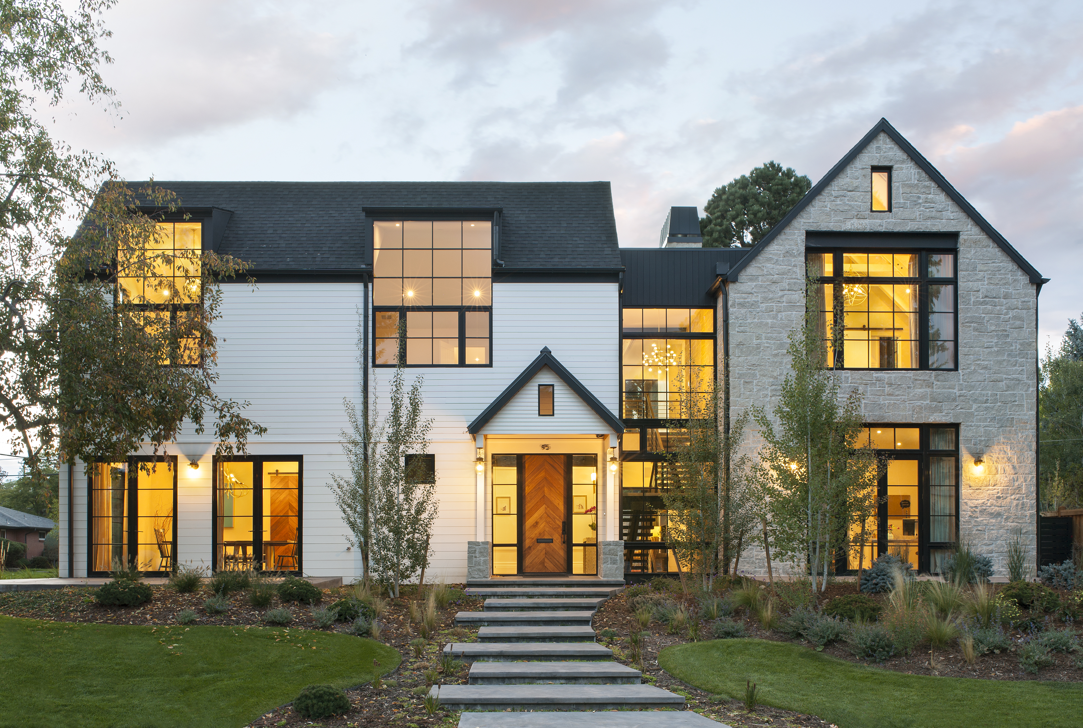 White Colonial Home