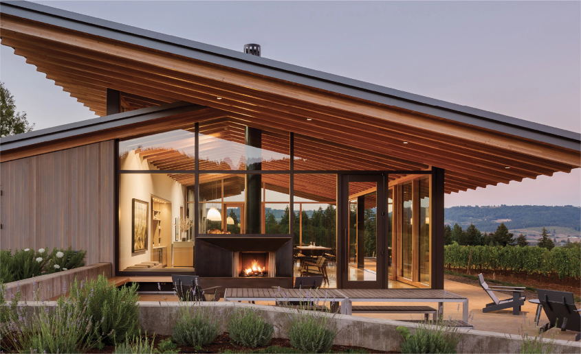 home with emphasis on windows