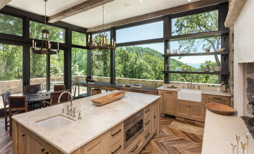 home with emphasis on windows